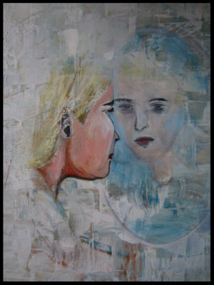 Frau im Spiegel (60x80cm) Nr. 688