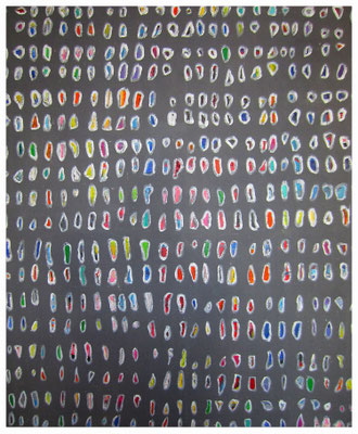 Strukturpastenfenster weiß umrandet (100x120,5cm) Nr. 529