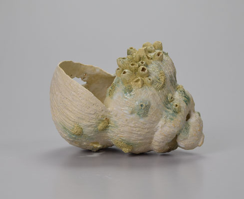 隠れ家     Hideout                     Ceramics     17×14×16 cm     2016