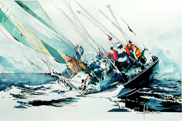 11 Souvenir de Wight - 2000 - Aquarelle 50 x 70