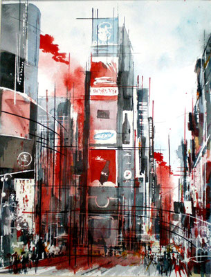 113 NYC 01 - Aquarelle 40 x 50