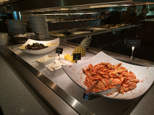 Fisch- und Meeresfrüchtebuffet auf der Stena Germanica – richtig gute Qualität