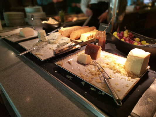 Große Auswahl am Abendbuffet auf unserer Fahrt von Göteborg nach Kiel