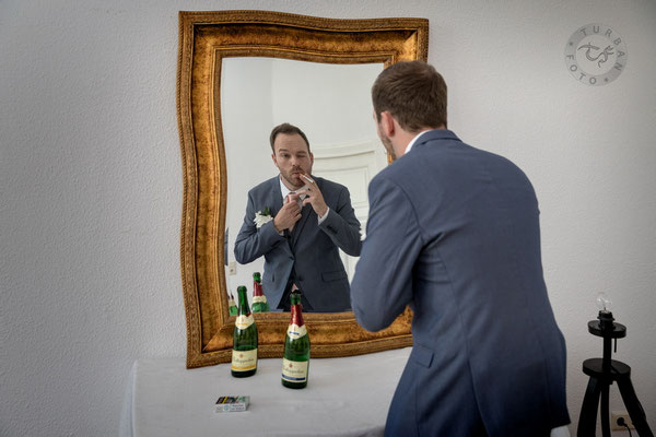Bräutigam Vorbereitung