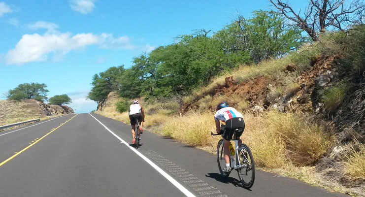 Wellige Radstrecke nach Hawi