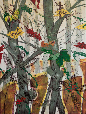 Herbst, Tempera-Öl, 2011, 80x60