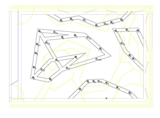 Deckenplan mit Leuchtmitteln