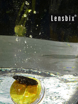 Lensbix moments - Konzentration in Gelb/ Kontaktlinsenbehälter / Kontaktlinsenbox / Behälter für  Kontaktlinsenaufbewahrung  / Kontaktlinsen-behaelter.de
