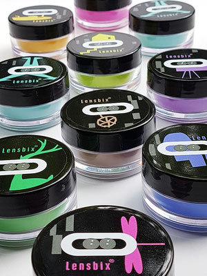  Lensbix - Farbkollektion - Dose mit Motiven 01 / #Kontaktlinsenbehälter / #Kontaktlinsenbox / Box für  Kontaktlinsenaufbewahrung  