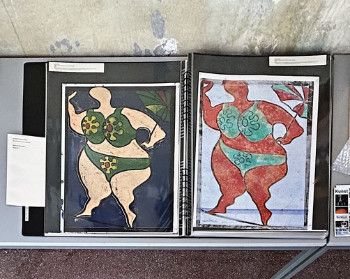 Dieter Pinke, Seiltänzerin, Karton-Schlitz- und -Schäldruck auf glanzgestrichenem Kunstdruckpapier