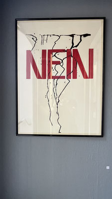 Ingrid Brenner, Nein, Tusche, Acryl auf Papier