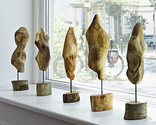 Achim Scharf, Holzplastiken, Variationen einer Grundform
