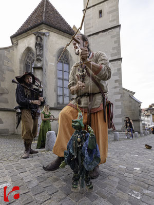 Mittelalterfest Zug 2019, Andreas Kingl (Die Fadenwerkstatt) & Meril