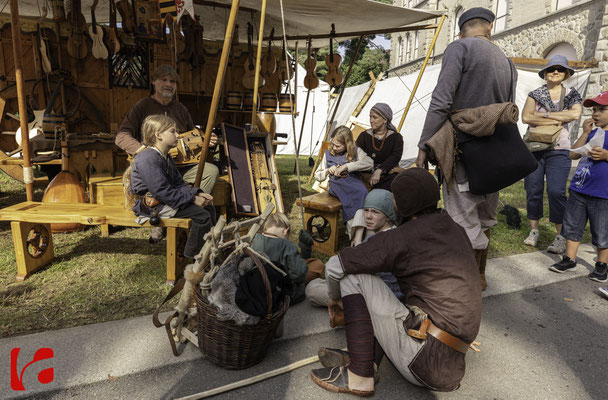 Mittelalterfest Zug 2019, Godefroy Brabant — Musikinstrumentenbauer