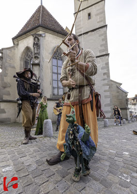 Mittelalterfest Zug 2019, Andreas Kingl (Die Fadenwerkstatt) & Meril