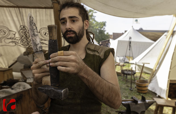 Mittelalterfest Zug 2019, Tim Konsadianos, Schmied