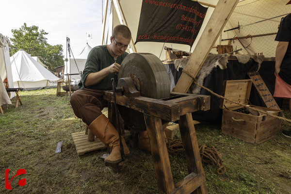 Mittelalterfest Zug 2019, Cyrill Hamm, Messerschmiede Hamm, Schmied