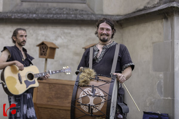 Mittelalterfest Zug 2019, Drums: Fabian Häberli und Gitarre: Yann Stein (Meril)