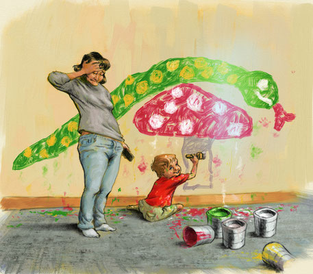 Maman t'as vu mon beau dessin?