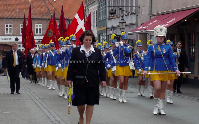 Bogense, défilé de majorettes