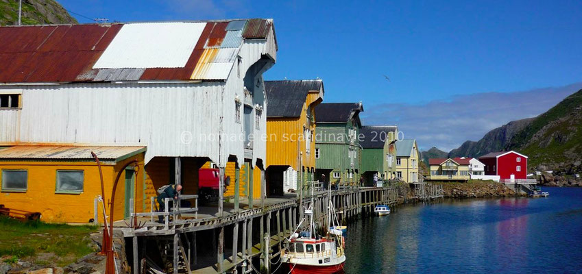 Nyksund, les quais à 2 niveaux
