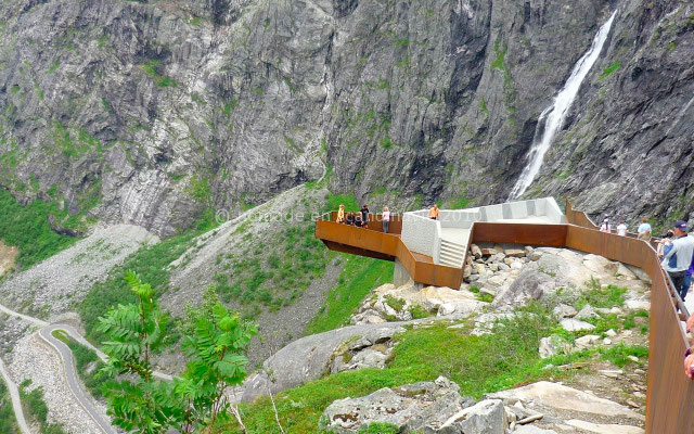 Belvédère au-dessus de Trollstigen.