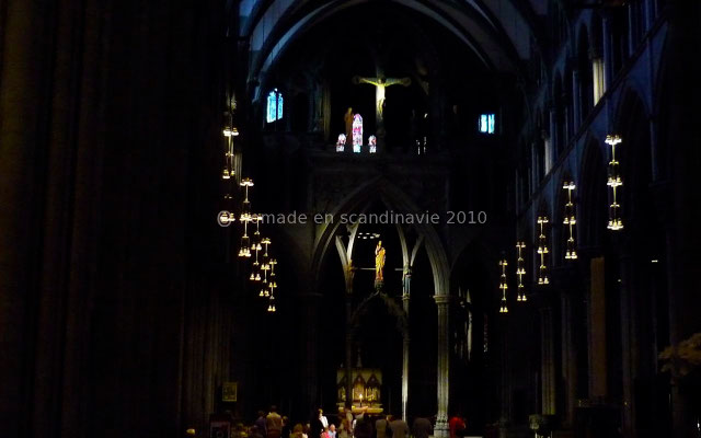 Trondheim: Intérieur de la cathédrale de Nidaros