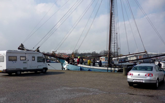 Sønderborg: déjeuner sur le port.