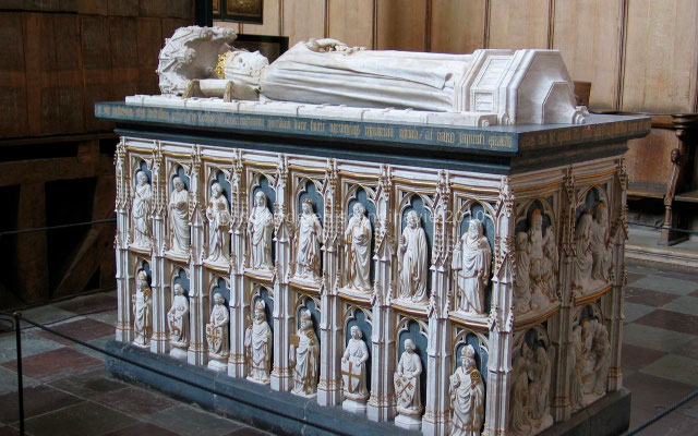 Roskilde, cathédrale, tombeau de la reine Marguerite 1ère.