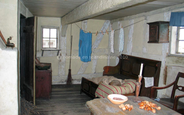 Den Gamle by (la vieille ville), à Aarhus, intérieur de maison ouvrière