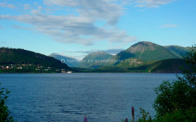 Belle vue sur le fjord
