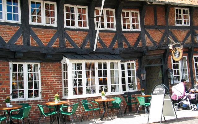Ribe: maison à colombages