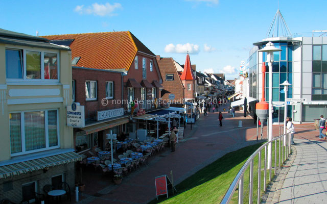 Büsum: rues piétonnes