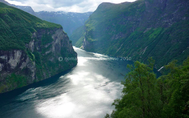 Vue sur le Geirangerfjord, le plus célèbre de Norvège