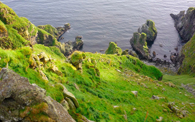 Vue vertigineuse sur les falaises