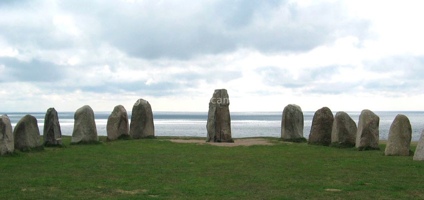 Ales Stenar, alignement de pierres pour une sépulture viking