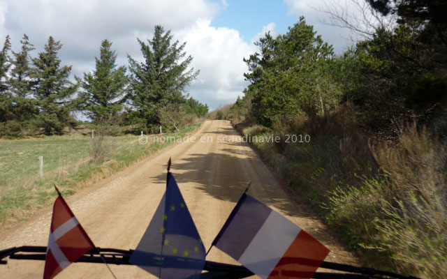 La Route Marguerite se transforme en piste non revêtue