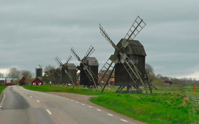 L'île d'Öland possède de nombreux moulins