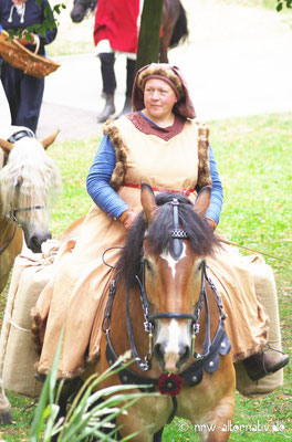 Waren wurden im 15. Jahrhundert zu Pferd transportiert. 