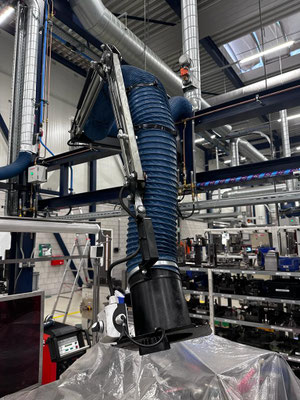 Industriële lasdamp afzuigsystemen reinigen 