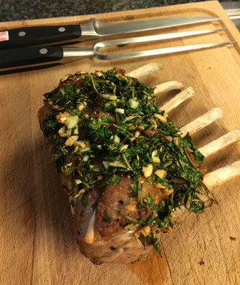 Spice crusted rack of lamb by ZsL