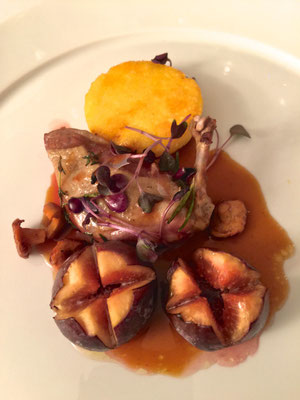 Pigeon with caramelised figs and polenta by ZsL