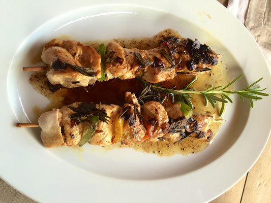 Chicken skewers by ZsL 