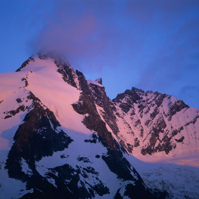 Erstes Morgenlicht über Großglockner I Nationalpark Hohe Tauern