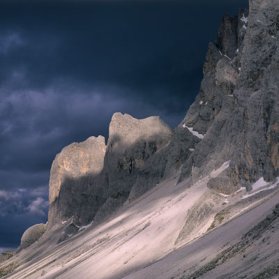 Gewitter über den Geislerspitzen I Naturpark Puez-Geisler