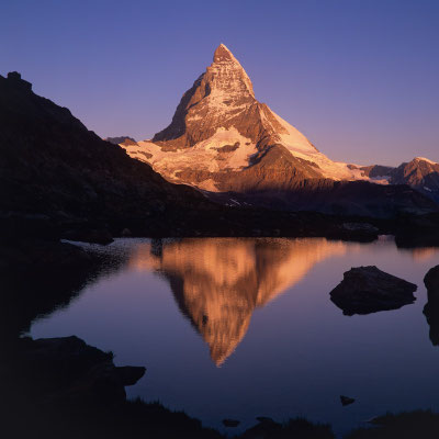 Matterhorn über Riffelsee I Wallis