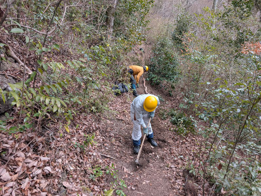 東屋～桜の尾根間横手道路面の改修