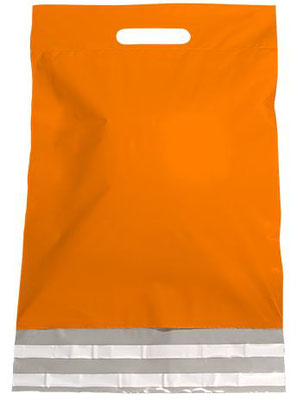 Folien-Versandtasche mit Griffloch "Orange"