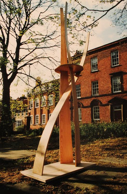 Vertical Wave - Steam Bent Ash, Solid Ash & Laminated Ash, 273cm Height x approx 90cm Width x approx 60cm Depth.