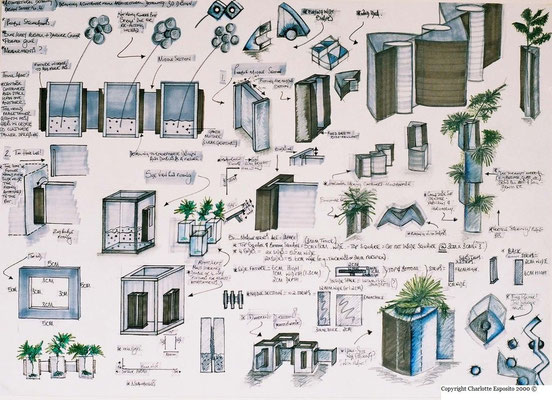 Architectural Detailing Project - saplings pot sketch sheet